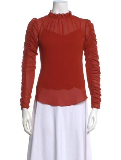 Pre-owned See By Chloé Long Sleeve Blouse In Red