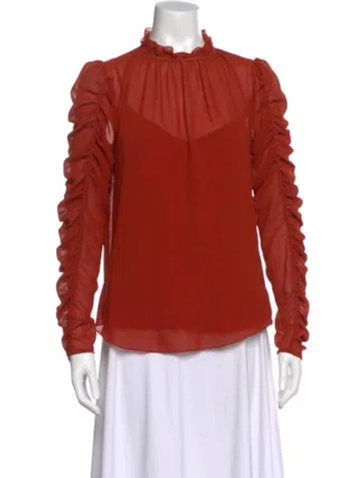 Pre-owned See By Chloé Long Sleeve Blouse In Red