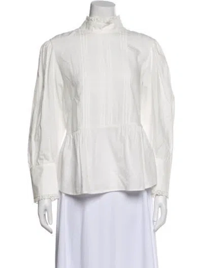 Pre-owned See By Chloé Long Sleeve Blouse W/ Tags In White