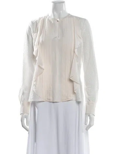 Pre-owned See By Chloé Long Sleeve Blouse In White