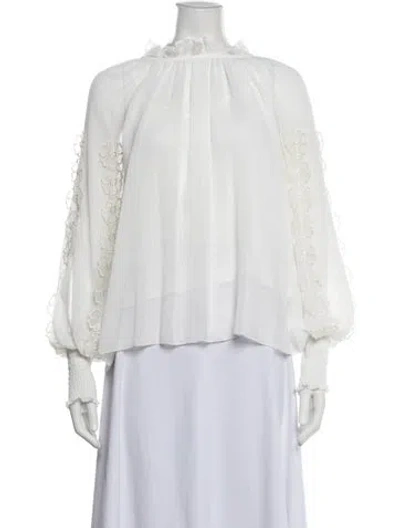 Pre-owned See By Chloé Long Sleeve Blouse In White