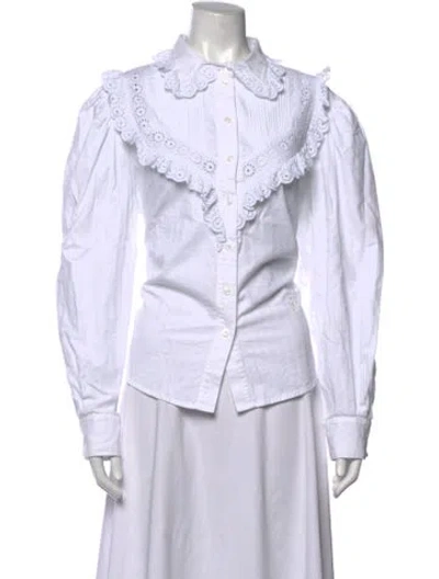 Pre-owned See By Chloé Long Sleeve Blouse In White