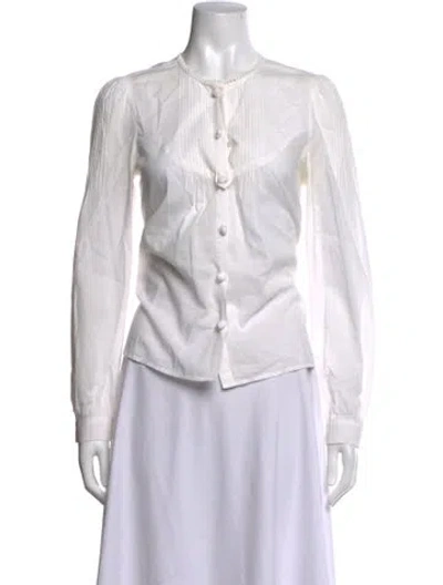 Pre-owned See By Chloé Long Sleeve Blouse In White