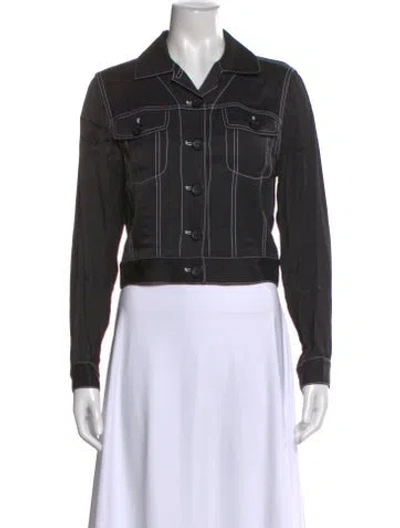 Pre-owned See By Chloé Long Sleeve Top In Black