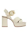 See By Chloé Lyna Cross-strap High-heeled Sandals In Nude
