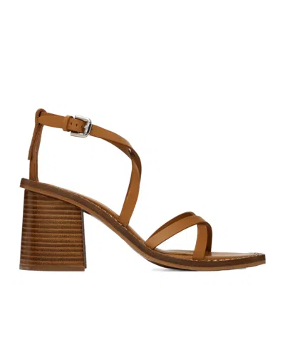 See By Chloé Lynette Cross-belted High-heeled Sandals In Brown