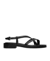 See By Chloé Lynette Cross-strap Flat Sandals In Black
