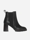 SEE BY CHLOÉ MALLORY LEATHER ANKLE BOOTS