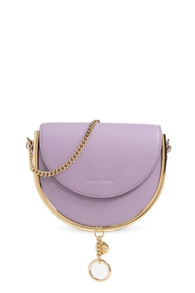See By Chloé Mara Evening Shoulder Bag In Purple