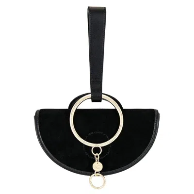 See By Chloé See By Chloe Mara Half Moon Wristlet In Black