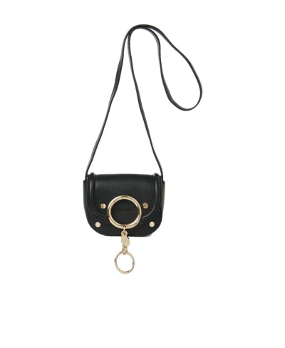 See By Chloé Mara Leather Shoulder Bag In Black