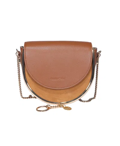 See By Chloé Mara Panelled Crossbody Bag In Brown