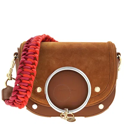See By Chloé See By Chloe Mara Suede And Leather Crossbody Bag