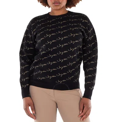 See By Chloé See By Chloe Metallic Logo Knit Sweater