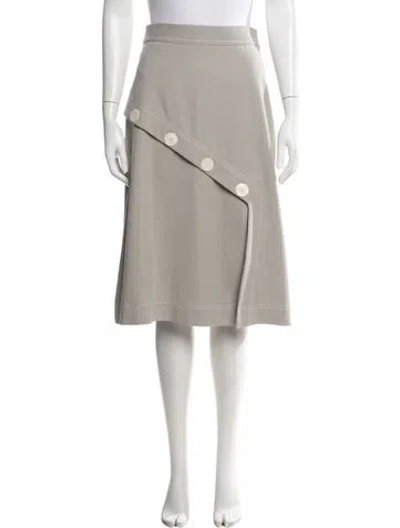 Pre-owned See By Chloé Midi Length Skirt In Gray