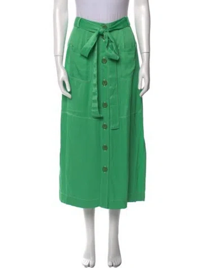 Pre-owned See By Chloé Midi Length Skirt In Green