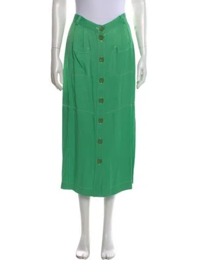 Pre-owned See By Chloé Midi Length Skirt In Green