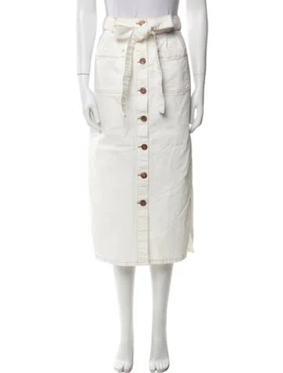 Pre-owned See By Chloé Midi Length Skirt In White