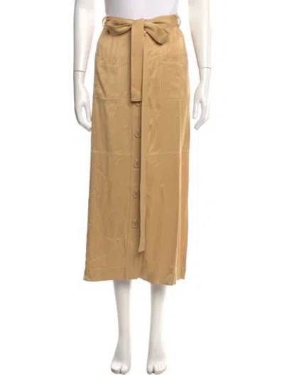 Pre-owned See By Chloé Midi Length Skirt In Yellow