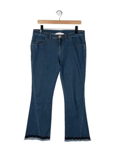 Pre-owned See By Chloé Mid-rise Flared Jeans In Blue