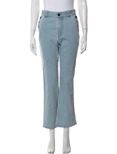 Pre-owned See By Chloé Mid-rise Flared Jeans In Blue