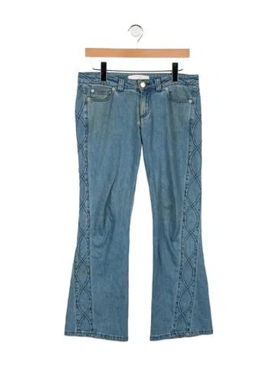 Pre-owned See By Chloé Mid-rise Flared Jeans In Blue