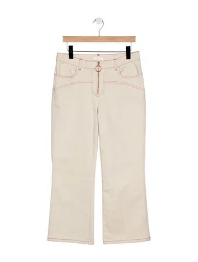 Pre-owned See By Chloé Mid-rise Flared Jeans In Neutral
