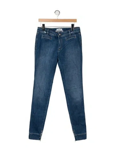Pre-owned See By Chloé Mid-rise Skinny Leg Jeans In Blue