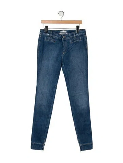 Pre-owned See By Chloé Mid-rise Skinny Leg Jeans In Blue