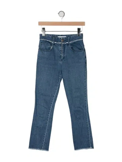 Pre-owned See By Chloé Mid-rise Straight Leg Jeans In Blue
