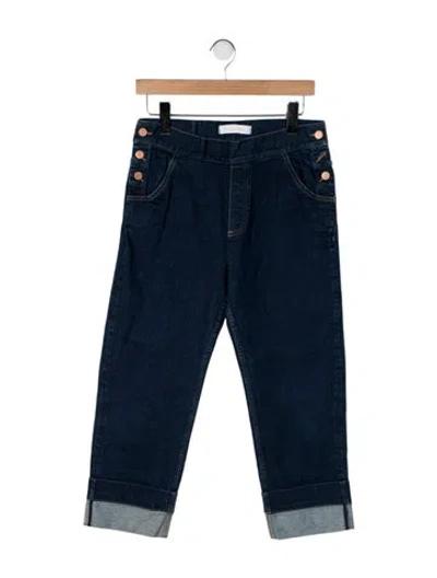 Pre-owned See By Chloé Mid-rise Straight Leg Jeans In Blue