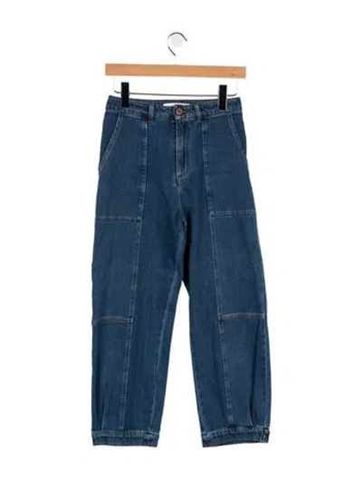 Pre-owned See By Chloé Mid-rise Straight Leg Jeans In Blue