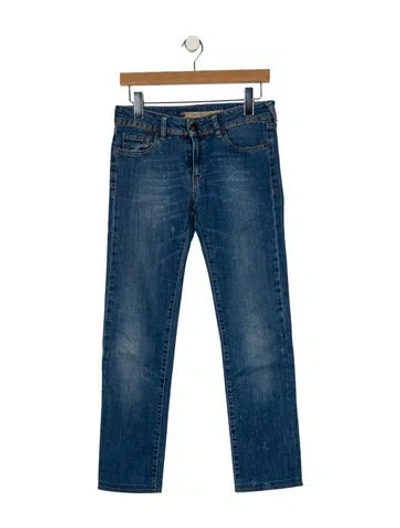 Pre-owned See By Chloé Mid-rise Straight Leg Jeans In Blue