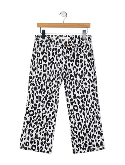 Pre-owned See By Chloé Mid-rise Wide Leg Jeans In Black/white