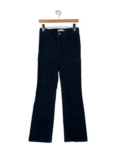 Pre-owned See By Chloé Mid-rise Wide Leg Jeans In Blue