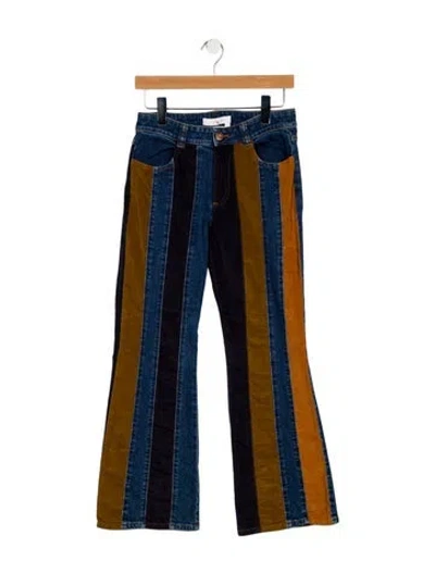 Pre-owned See By Chloé Mid-rise Wide Leg Jeans In Blue