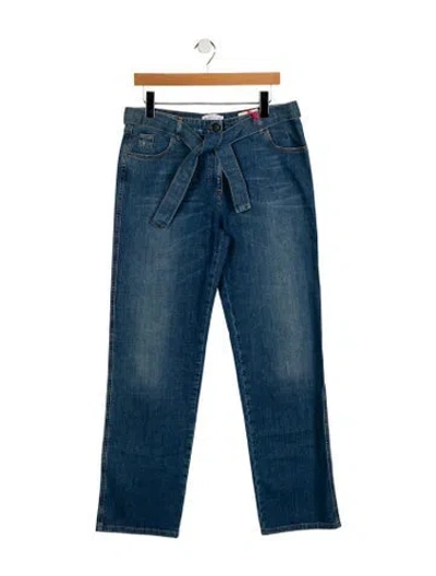 Pre-owned See By Chloé Mid-rise Wide Leg Jeans In Blue