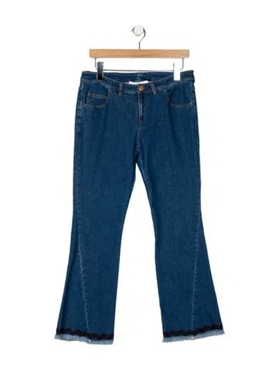 Pre-owned See By Chloé Mid-rise Wide Leg Jeans In Blue