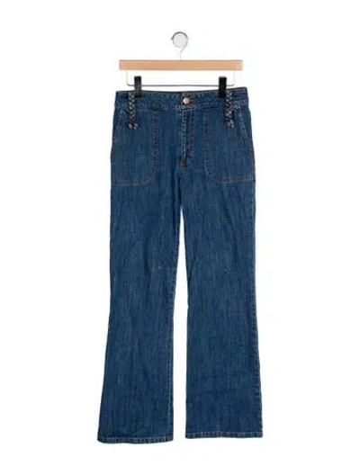 Pre-owned See By Chloé Mid-rise Wide Leg Jeans In Blue