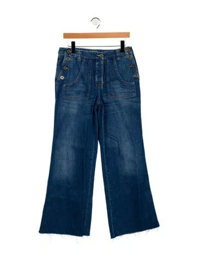 Pre-owned See By Chloé Mid-rise Wide Leg Jeans In Blue