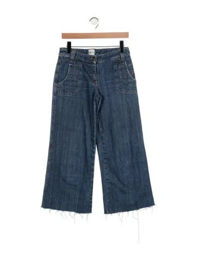 Pre-owned See By Chloé Mid-rise Wide Leg Jeans In Blue