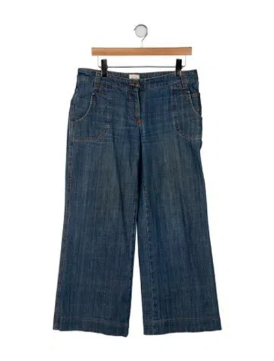 Pre-owned See By Chloé Mid-rise Wide Leg Jeans In Blue