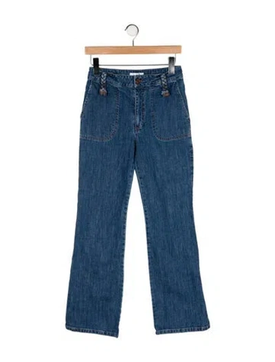 Pre-owned See By Chloé Mid-rise Wide Leg Jeans In Blue
