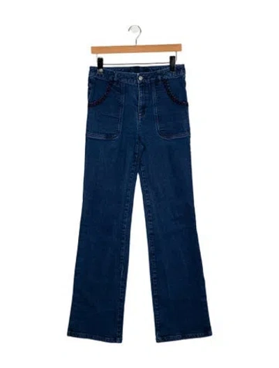Pre-owned See By Chloé Mid-rise Wide Leg Jeans In Blue