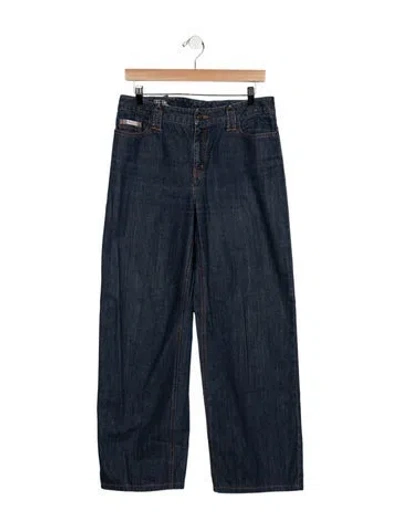 Pre-owned See By Chloé Mid-rise Wide Leg Jeans In Blue