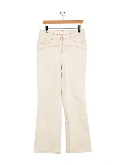 Pre-owned See By Chloé Mid-rise Wide Leg Jeans In Neutral