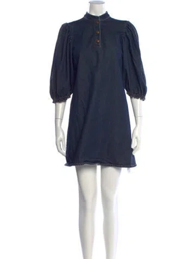 Pre-owned See By Chloé Mini Dress In Blue