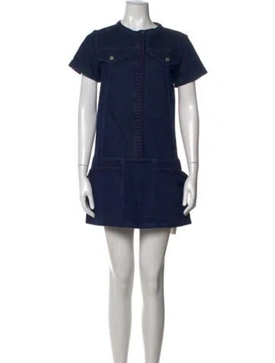 Pre-owned See By Chloé Mini Dress In Blue