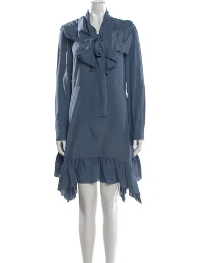 Pre-owned See By Chloé Mini Dress W/ Tags In Blue