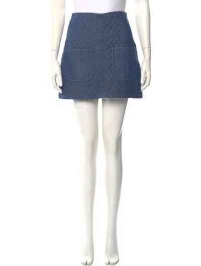 Pre-owned See By Chloé Mini Skirt In Blue
